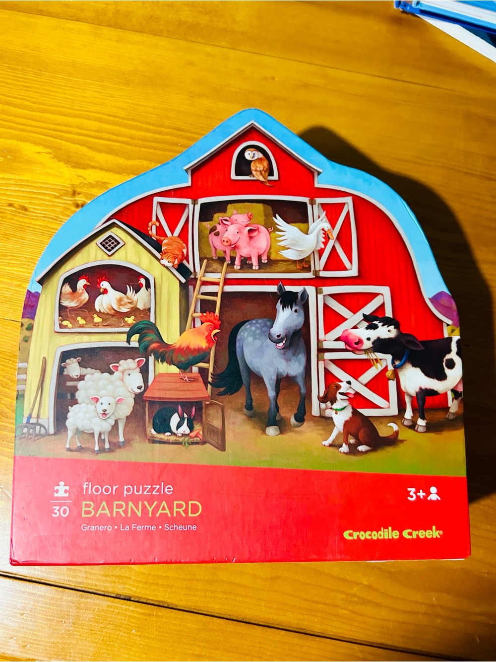 Crocodile Creek Barnyard Floor Puzzle - 30 pieces